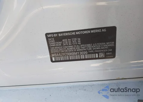 2019 BMW 430I Gran Coupe из США, поврежденный, VIN WBA4J1C56KBM13699